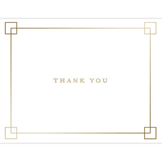 JAM Paper Premium Thank You Squares Thank You Card Sets, 12ct.